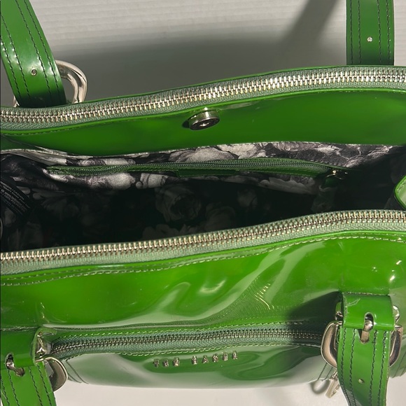 Ted Baker Glossy Green Satchel - Picture 2 of 6